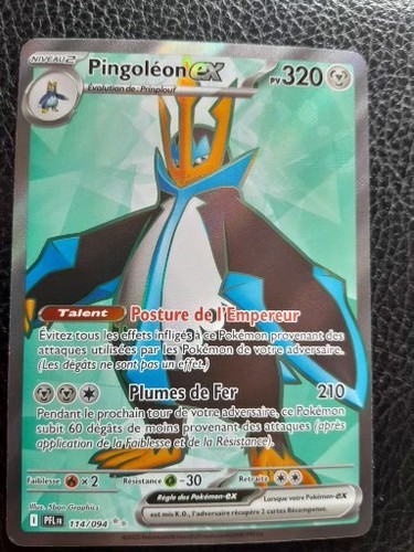 Carte pokémon pingoléon - pingoléon, ex