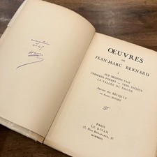 BERNARD Jean-Marc-Œuvres