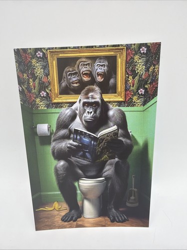 Affiche humoristique gorille - affiche,