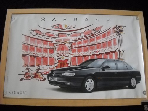 Affiche poster renault safrane - affiche,