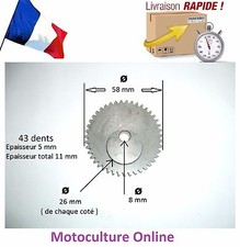 Pignon d'entrainement pour lames de taille haie orientable de multifonctions