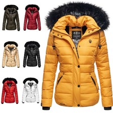 Navahoo Femmes Veste Hiver Doudoune Court Parka Veste Chaud Doublé Zuckerbiene