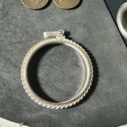 Large sterling silver coin - large,