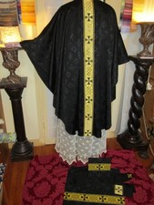 Chasuble Noire d'AUMONIER