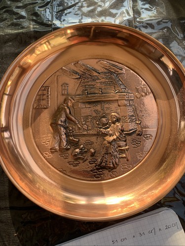 Assiette décorative cuivré - ,