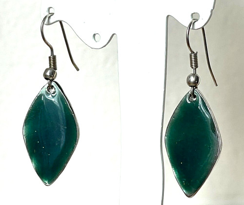 Boucle oreille pendante vert - pendante,