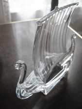 bateau Drakkar en cristal