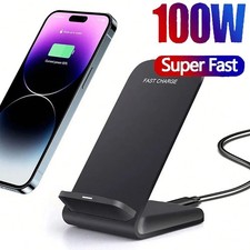 Chargeur Sans Fil Qi 100W Ultra Rapide Telephon Smartphone iPhone Samsung Xiaomi