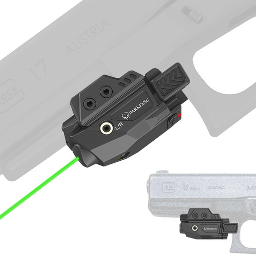 Low profile green laser sight - profile,