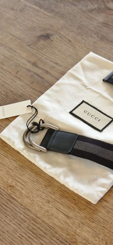 Ceinture gucci web noir gris - ceinture,