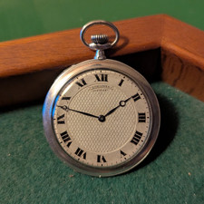 Montre a gousset en argent LONGINES année 1905 extra plate . Aiguilles Breguet .