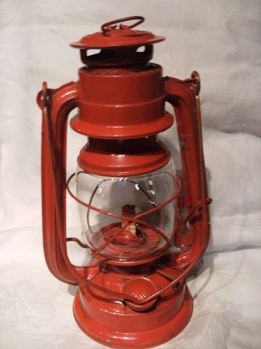 Petite lampe meche rouge - lampe,