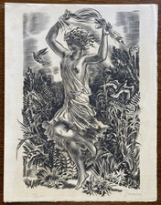 Rare Gravure originale de Albert Decaris 1/100 ex signée gravure article 1951