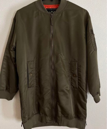 Agnes long khaki nylon - b,