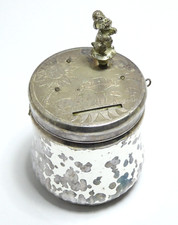 TIRELIRE BOITE A MUSIQUE CHIEN MECANISME REUGE STE CROIX SUISSE JOUET COLLECTION