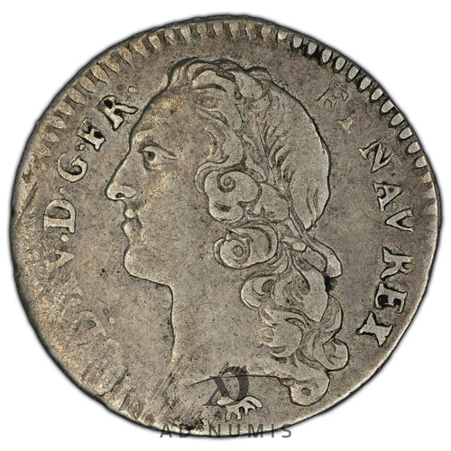 France 20ème écu 1743 a - 1/20ème,