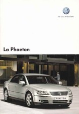 Catalogue Brochure VW Phaeton 06/2006 Suisse en français
