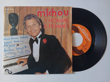 Autographe Michou sur pochette disque vinyle 45t