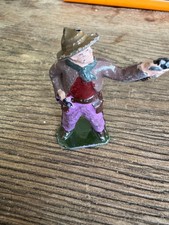 FIGURINE COWBOY PISTOLET  HR HENRY ROGER PLOMB CREUX 1930