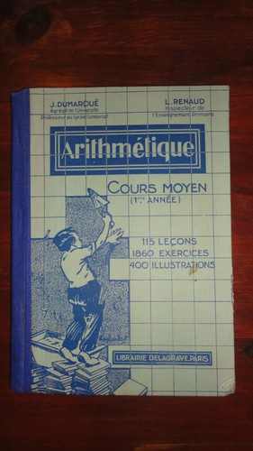 Livre scolaire arithmetique - livre,