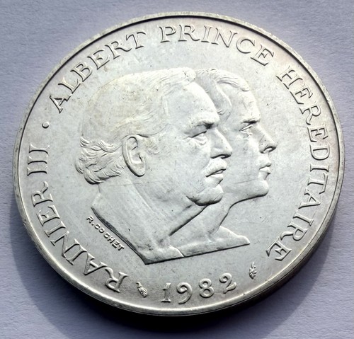 Pièce 100 francs 1982 monaco - 100,