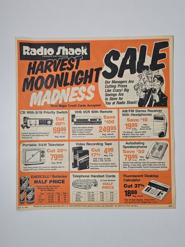 Radio shack october - shack,