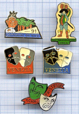 Lot de Pin's CARNAVAL Masques