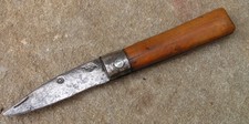 Ancien Couteau de paysan a un clou (type opinel)