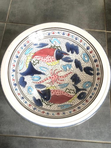 Grand plat assiette - , à