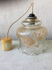 Suspension en verre à motifs
