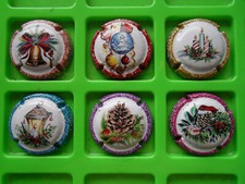 Capsules de champagne génériques ,  n°1288 à 1288e , Noêl 2022 , New de Février