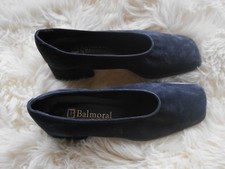 Chaussures femme noires en peau noire, marque Balmoral