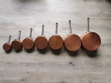 Poêles Casseroles En Cuivre ( 7 pièces )