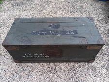 Caisse allemande 5 cm Wgr 36 10,5 cm Gebirgshaubitze 40 Alsace Munitionskiste