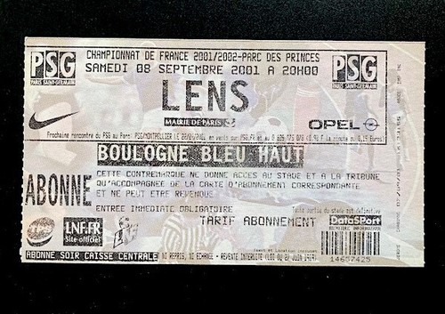 Ticket billet football - ticket,