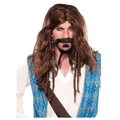 Adult captain jack sparrow - adult, wig
