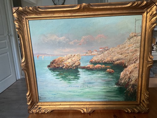 Belle peinture huile panneau - belle,