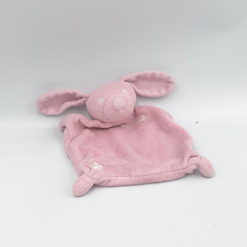 Doudou plat lapin rose - , grain