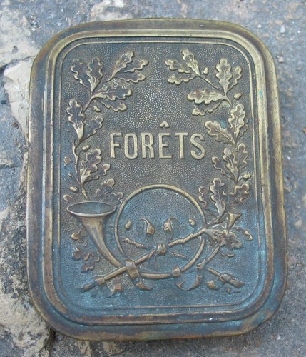 330k plaque garde forets - plaque,