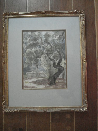 Aquarelle ancienne paysage - , de