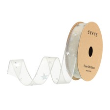 25mm 18M étoile Organza Ruban