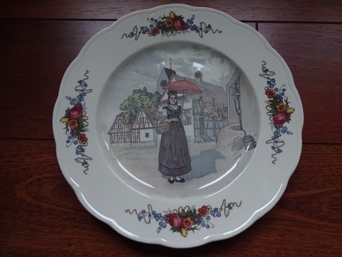 Sarreguemines ancien plat - ancien,
