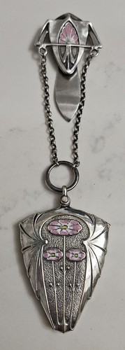 Rare miroir châtelaine art - de,