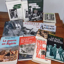 LOT LIVRE histoire LA GUERRE D'Algérie FLEURY vittori RENAUD Yves Courriere BAIL