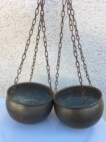 Anciens bols cuivre avec - bols,