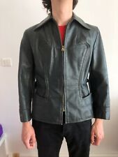 Vtg 1940s 1950s Horsehide Leather Jacket Motorcycle Biker