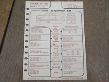 Fiche technique RTA, Ford Taunus 17M , P3 , 1961