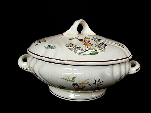 Soupière ancienne faïence - soupière, en