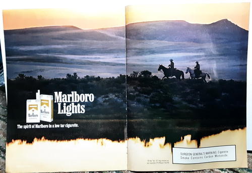 1988 marlboro lights cowboys - lights,