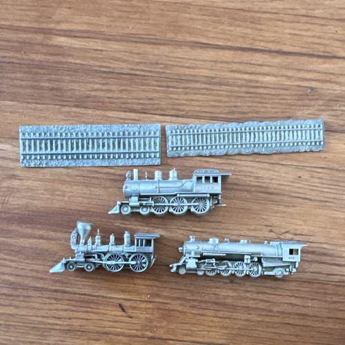Pewter train figurines - pewter,
